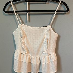 White Baby Doll Size Small top
